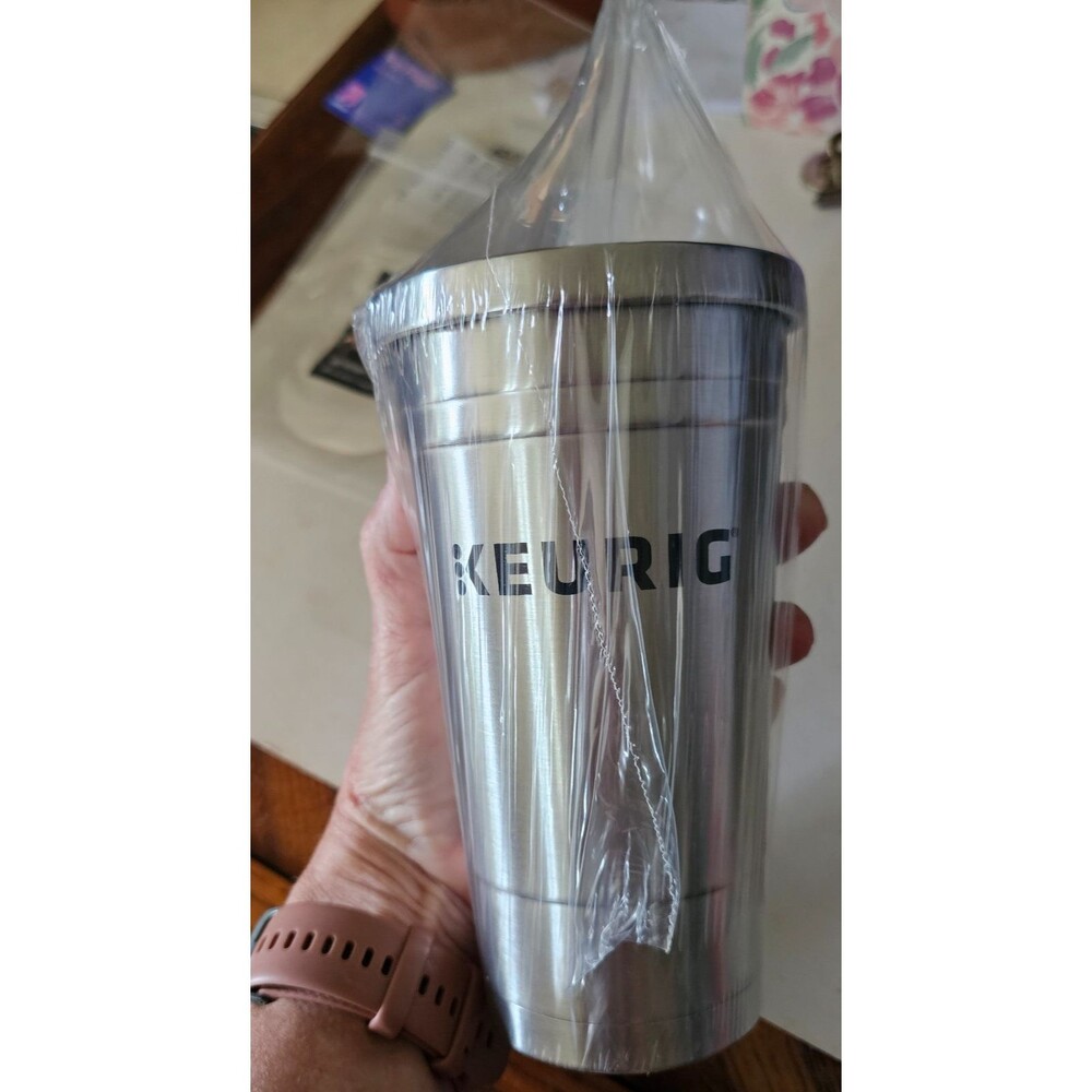 Keurig Brew Over Ice Tumbler with Straw Stainless NWT